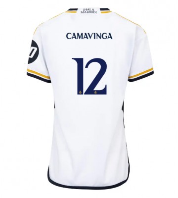 Real Madrid Eduardo Camavinga #12 Hjemmebanetrøje Dame 2023-24 Kort ærmer